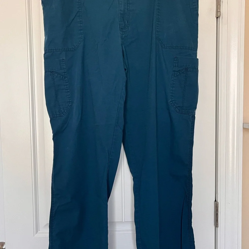 Carhartt Men’s Teal Cargo Scrub Pants Size 2XL